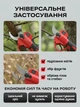 Секатор аккумуляторный для цветов и деревьев электросекатор 2000 mAh UnA веткорез садовые ножницы 18v 2 АКБ для обрезки кустов винограда и травы черный с красным + в комплекте кейс (302.0001) - изображение 5