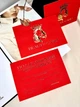 Подарочные сертификаты Beauty Card красные с 3D золотом Soft Touch (минимальный заказ 5 шт) - изображение 1