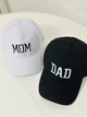 Комплект кепок бейсболка парна Тато Мама (Dad Mom) 56-60р Чорний+Білий (8089) - зображення 1