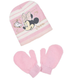 Зимовий комплект шапка та рукавички Disney Minnie Mouse світло-рожевий для дівчинки TH4145.PINK (48) - зображення 1
