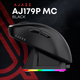 Бездротова ігрова миша Ajazz AJ179P MC Black 2.4G/Bluetooth/USB type-c (AJ179P-MC-B) - зображення 7