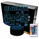 Детский ночник для мальчика и девочки 3D LED настольная лампа Roblox ночной светильник Роблокс 16 цветов с пультом питание от USB - изображение 5