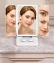 Дзеркало для макіяжу потрійне Tri Color Makeup Mirror CX-8 з LED-підсвічуванням, сенсорним керуванням та відсіком для контактних лінз - зображення 5