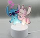 Детский 3D LED ночник Стич для мальчика и девочки, настольная ночная лампа светильник со Стичем 16 цветов с пультом питание от USB - изображение 4