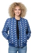 Утеплена жіноча куртка Desigual Prunilda синя з вишивкою M 22SWEW22/5160 (M) - зображення 1
