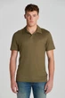 Чоловіча сорочка-поло Gant Linen Ss поло з льону хакі L 2013016 301 (L) - изображение 3