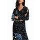 Сукня жіноча Desigual Dots в чорний горошок XS 22WWVW37/2000 (XS) - зображення 4