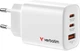 Мережевий зарядний пристрій Verbatim Essentials GaN 65W 3-Port White (023942323532) - зображення 1