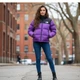 Жіночий пуховик The North Face 1996 Retro Nuptse фіолетовий XS NF0A3XEOS96 (XS) - изображение 2