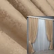 Комплект готових штор VR-Textil Жакард Мармур Al1 № 438ш Темно бежевий 150х270 см 2 шт (30-875) - зображення 1