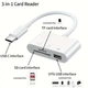 Переходник 3 в 1 с Type-C на USB 3.0 + SD/TF Адаптер для USB-C на флешку и SD TF картридер (485700) - изображение 10