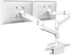 Настольное крепление для монитора Ergotron LX Pro Dual Stacking Arm 24" White (45-690-290) - изображение 2