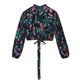 Жіноча блузка Desigual by Mr. Christian Lacroix Garden чорна з квітами S 22WWBW09/2000 (S) - зображення 2