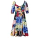 Жіноча печворкова сукня міді Consetina від Desigual XS 22WWVWX/9019 (XS) - изображение 2