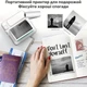 Кишеньковий портативний термопринтер C19 для телефону (Bluetooth / 200 dpi) + Рулон термопаперу / Міні-принтер без чорнила / Біло-зелений - зображення 6
