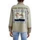 Жіноча катана Desigual Henderson Amore з вишивкою хакі XS 22SWEW43/4001 (XS) - изображение 5