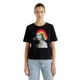Футболка жіноча United Colors of Benetton чорна з принтом S 3U29E16G1 BLACK (S) - зображення 1