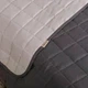 Покрывало стеганное двухстороннее Viluta Дуэт полуторное 140х210 см Графит - изображение 8