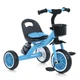 Дитячий триколісний велосипед TURBO TRIKE MT 3197-2, синій, з кошиком для іграшок та пляшечкою для води - зображення 2