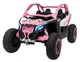 Samochód elektryczny dla dzieci Buggy Maverick Turbo RR Strong 2-osobowy Różowy (5903864983661) - obraz 1