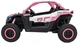 Samochód elektryczny dla dzieci Buggy Maverick Turbo RR Strong 2-osobowy Różowy (5903864983661) - obraz 3
