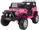Samochód elektryczny dla dzieci Jeep Beast 1-osobowy Różowy (5903864960068) - obraz 1