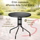 Стол садовый Garden table Arte Total Black круглый ⌀60 см металлический - изображение 2