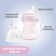 Пляшечка пластик Chicco Natural Feeling NEW, 250 мл, 2м+, Рожевий - зображення 7