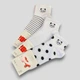Носки с пандами белые женские 36-40 JuBi (JB002-170), 3 пары - изображение 1