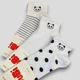 Носки с пандами белые женские 36-40 JuBi (JB002-170), 3 пары - изображение 5