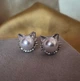 Сережки біжутерія Цвяшки Кіцюні 1.4 см Fashion Jewelry Сріблясті - зображення 6