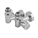 Комплект кранів для сушки для рушників кутовий Koer KR.SET.551 - M1/2''xM1/2'' під ТЕН хромований (KR5841) - зображення 5