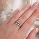 Кольцо в стиле Cartier гвоздь с бриллиантом (серебро) 16р - изображение 2