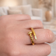 Кольцо в стиле Cartier гвоздь с бриллиантом (золото) 16р - изображение 1