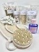 Набор для бани сауны SPA набор для женщины девушки (10в1) мочалка органическая, морская соль с лавандой, жасмином, зозой, чай крафтовый, парфюмерный гель (5743-8044) - изображение 2