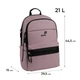 Рюкзак Kite Education teens K26-2721L-3 Pink + пляшка для води Kite 550мл. - зображення 3