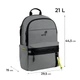 Рюкзак Kite Education teens K26-2721L-1 Grey + пляшка для води Kite 550мл. - зображення 3