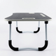 Столик для ноутбука і планшета M&T Displays 60×40×28 см з складними ніжками темне дерево - зображення 3
