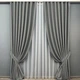 Комплект штор VR-Textil TWEED_V 100х270 2шт и Тюль 300х270 1918ш-1153т Серый с белым 71-148/1 - изображение 1