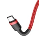 Кабель Baseus Cafule Type-C to Type-C 3A PD 2.0 60W Flash Charging 1.0 м Red (CATKLF-G09) - зображення 3