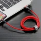 USB кабель Lightning Baseus Сafule Series Fast Charging Data Cable (3m, 2A, 480 Mbps) Red - зображення 7