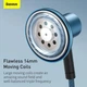 Наушники c микрофоном BASEUS Encok Wired Earphone (3.5mm, 1,2 метра). Blue - изображение 9