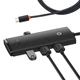 USB хаб расширитель с входом Type-C HUB адаптер Baseus Lite Series 4-in-1 (Type-C to USB 3.0*4, 1m). Black - изображение 1