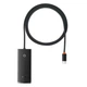 USB хаб расширитель с входом Type-C HUB адаптер Baseus Lite Series 4-in-1 (Type-C to USB 3.0*4, 1m). Black - изображение 4