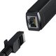 Зовнішня мережева карта Type-C на RJ45 LAN Baseus Lite Series Ethernet Adapter (1000Mbps, 15 см). Black - зображення 2