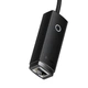 Зовнішня мережева карта Type-C на RJ45 LAN Baseus Lite Series Ethernet Adapter (1000Mbps, 15 см). Black - зображення 5