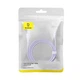 USB кабель для iPhone на Lightning Baseus Pudding Series Fast Charging (1,2 m, 2.4 A, 480 Mbps) Purple - зображення 7