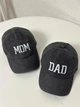 Комплект кепок бейсболка парная Папа Мама (Dad Mom) 56-60р Темно-Серый (8090) - изображение 1