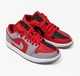 Кросівки Air Jordan Air 1 Low Se Grey/Red DR0502-600 38.5 - зображення 4