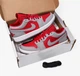 Кросівки Air Jordan Air 1 Low Se Grey/Red DR0502-600 38.5 - зображення 6